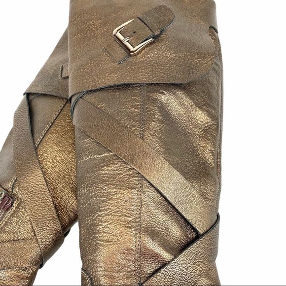 Via Spiga ‘Hanna' bronze tall leather boots 7 - Picture 13 of 15